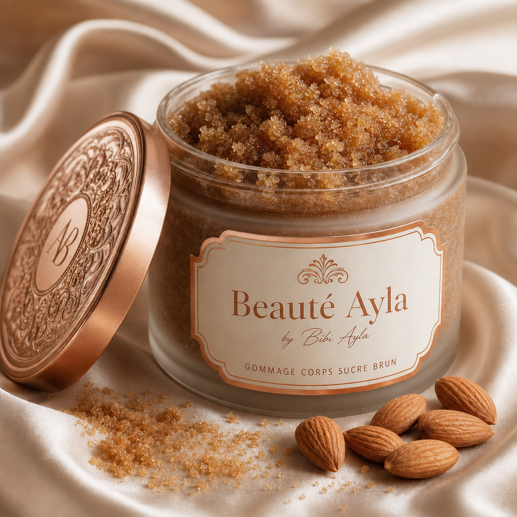 Gommage corps au sucre brun et huile d'amande Beauté Ayla