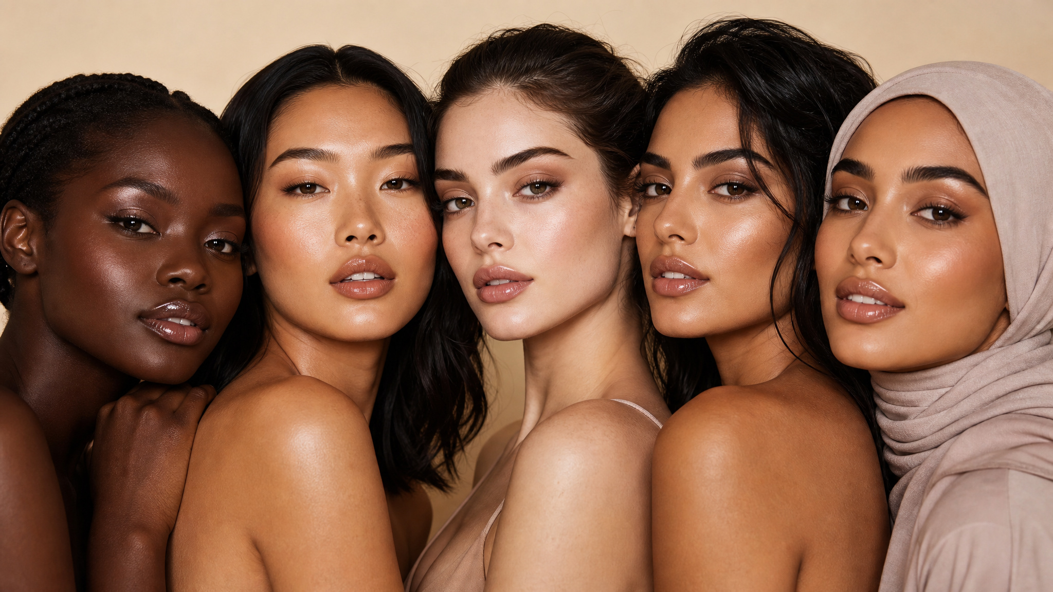 Femmes de différentes origines célébrant la beauté inclusive Beauté Ayla