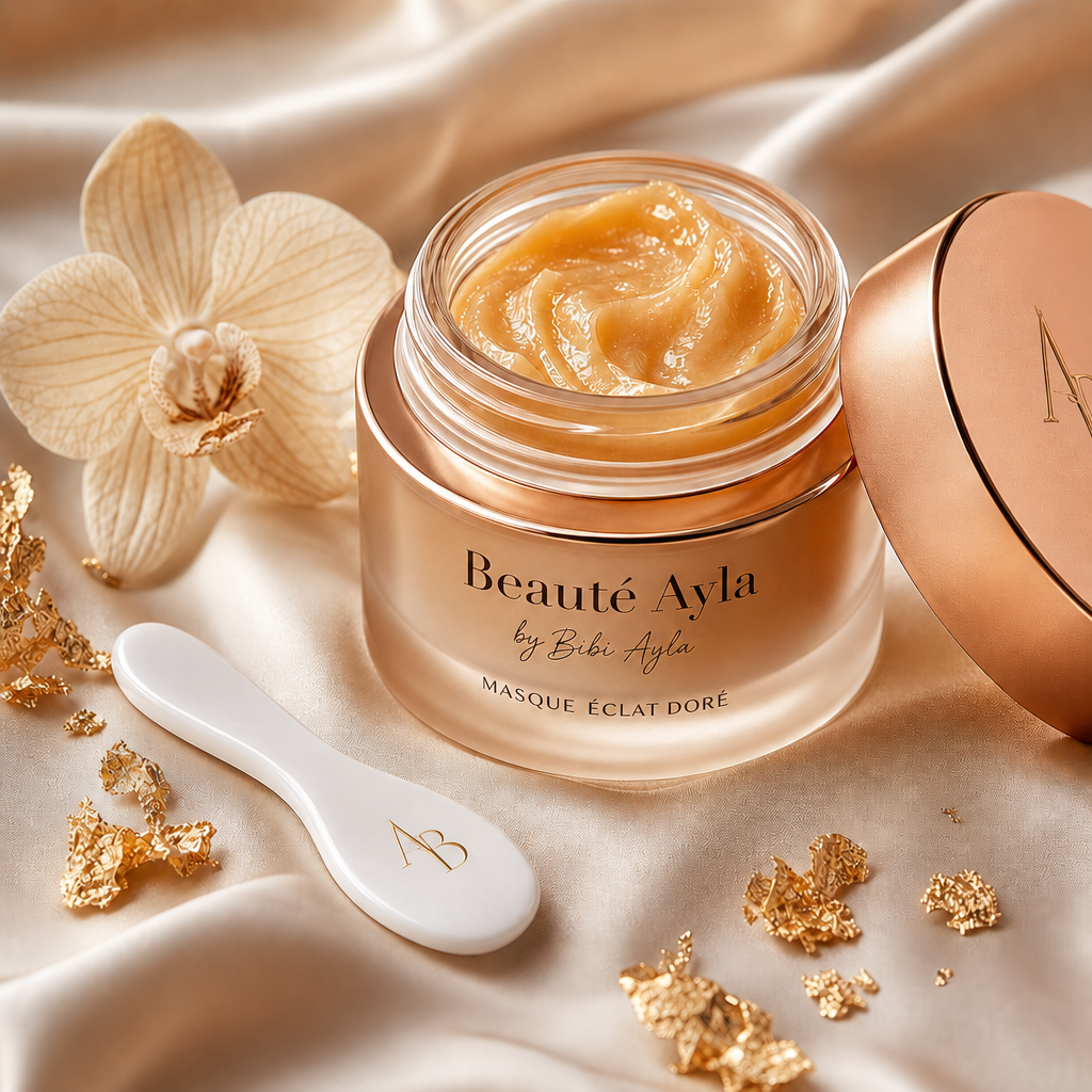 Masque facial éclat doré Beauté Ayla