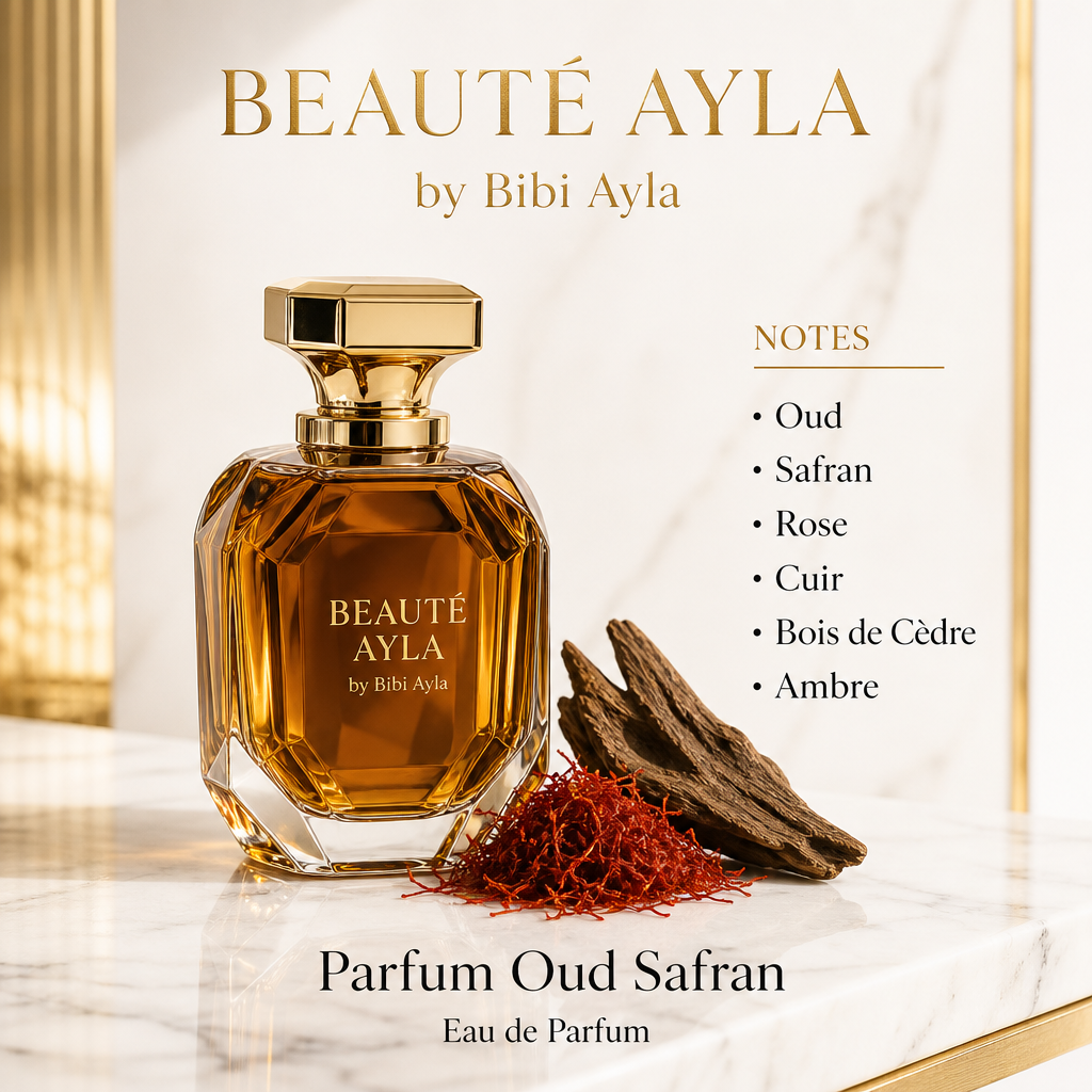 Parfum Oud Safran Beauté Ayla — eau de parfum oud et safran, liste des notes